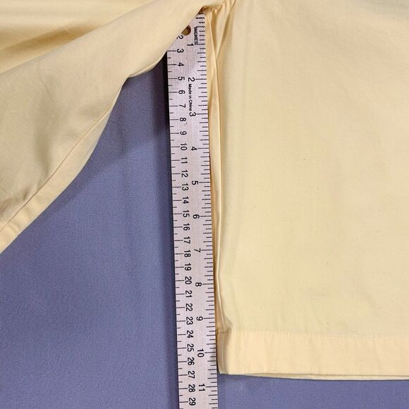 J Crew Shorts Men's Size 29 Yellow Chino Casual Performance Cotton Measure 30x10 - Picture 6 of 9